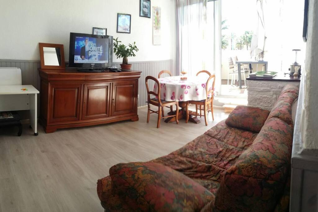 Beau T2 Climatise Avec Terrasse 100M Plage Leilighet Saint-Cyprien  Eksteriør bilde